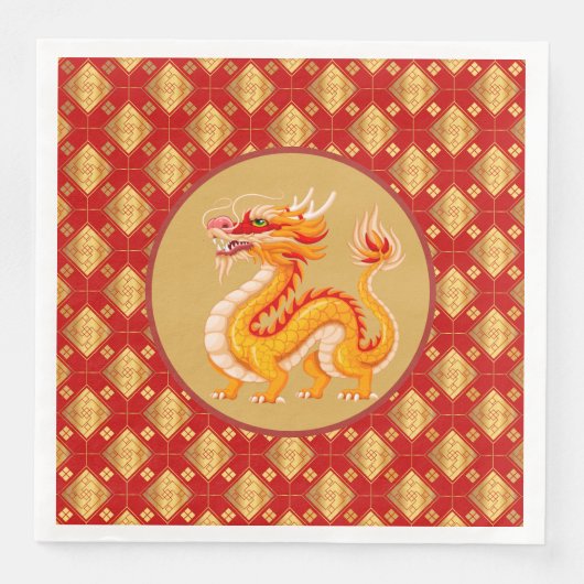 Golddrache 2024 serviette (Vorderseite)