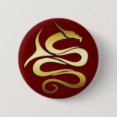 GOLDdrache Button (Vorderseite)