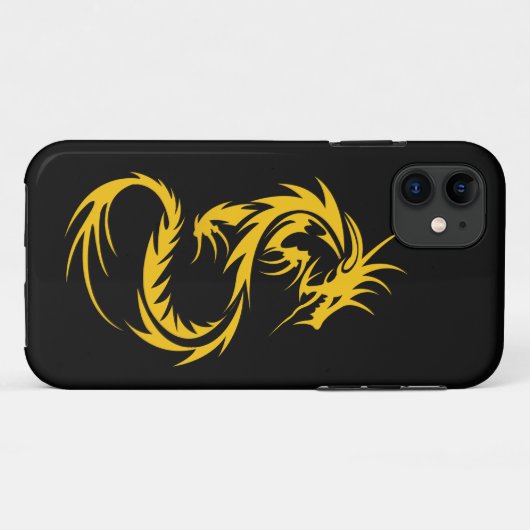 Golddrache Case-Mate iPhone Hülle (Rückseite (Horizontal))