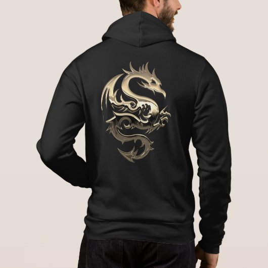 Golddrache Hoodie (Rückseite)
