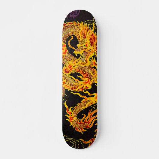Golddrache-Kaiser-Element-kundenspezifisches Skateboard (Vorne)