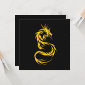 Golddrache Karte (Vorderseite/Rückseite Beispiel)