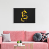Golddrache Leinwanddruck (Insitu (Wohnzimmer))