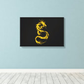 Golddrache Leinwanddruck (Insitu (Holzboden))