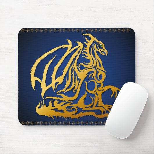 Golddrache Mousepad (Mit Mouse)