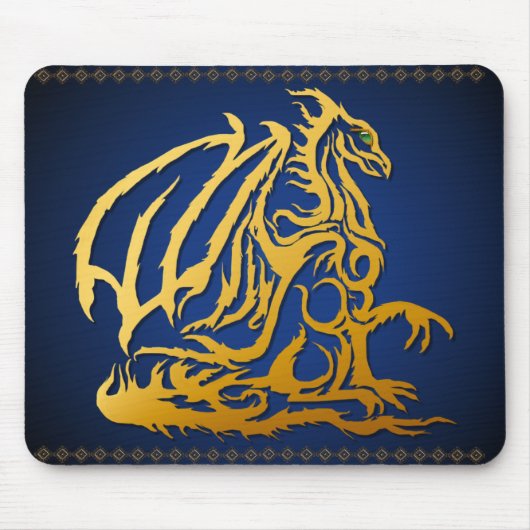 Golddrache Mousepad (Vorne)