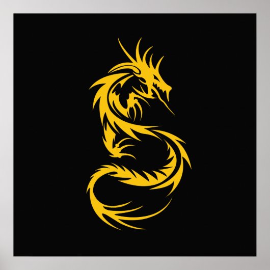 Golddrache Poster (Vorne)