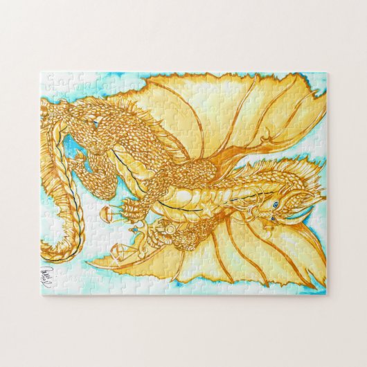 Golddrache Puzzle (Horizontal)