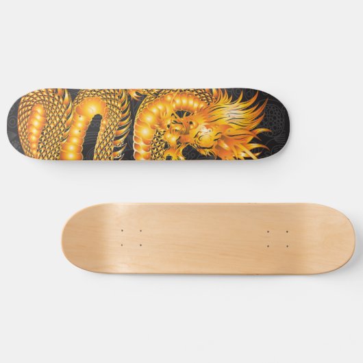 Golddrache-Skateboard-Plattform Skateboard (Horizontal)
