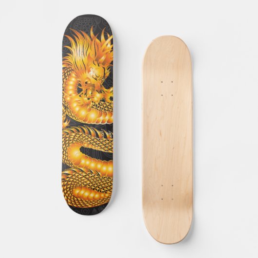 Golddrache-Skateboard-Plattform Skateboard (Vorderseite)
