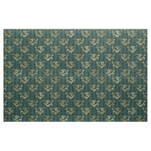 Golddrachen auf Grün Stoff (Fat Quarter (45,7 x 55,9 cm))