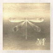 Golddrachenglas-Untersetzer Glasuntersetzer (Vorderseite)