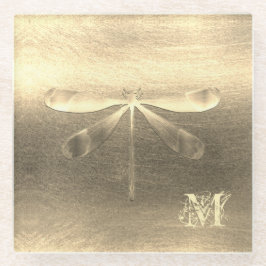 Golddrachenglas-Untersetzer Glasuntersetzer