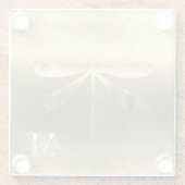 Golddrachenglas-Untersetzer Glasuntersetzer (Rückseite)