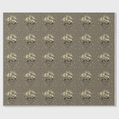 Golddrachenpapier Geschenkpapier (Flach)