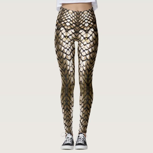 Golddrachenwaagen Leggings (Vorderseite)
