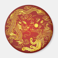 Golddragon Phoenix Chinesische Gastgeschenk Hochze