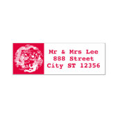 Golddragon Phoenix Chinesische Gastgeschenk Hochze Permastempel (Design)