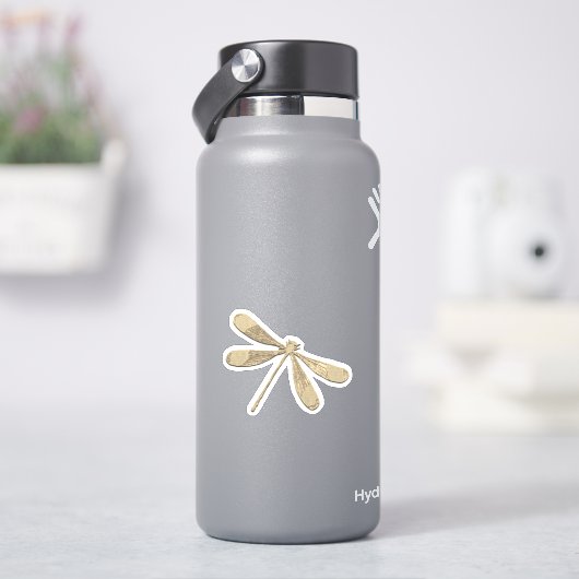 Golddragonfly Aufkleber (HydroFlask)