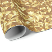 Golddreieck: Abstrakte Hintergrundtextur. Geschenkpapier (Rolleneckpunkt)