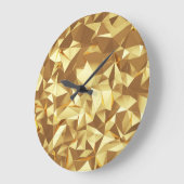 Golddreieck: Abstrakte Hintergrundtextur. Große Wanduhr (Winkel)