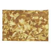 Golddreieck: Abstrakte Hintergrundtextur. Kissenbezug (Rückseite)