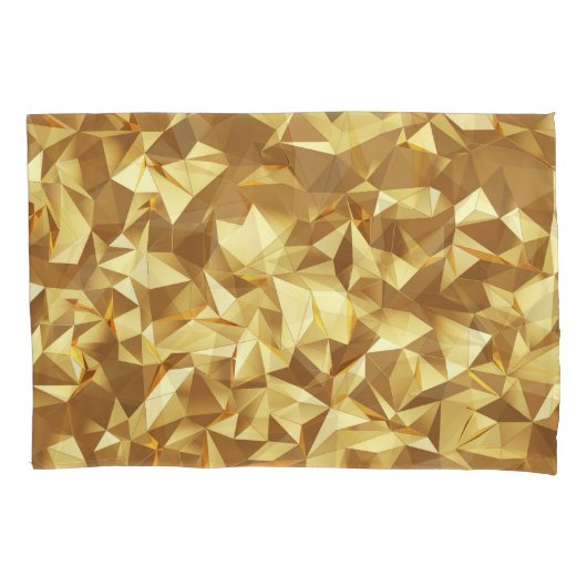 Golddreieck: Abstrakte Hintergrundtextur. Kissenbezug (Vorderseite)