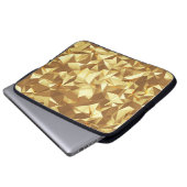 Golddreieck: Abstrakte Hintergrundtextur. Laptopschutzhülle (Vorne Knopf)