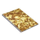 Golddreieck: Abstrakte Hintergrundtextur. Notizblock (Rechte Seite)