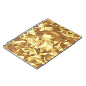 Golddreieck: Abstrakte Hintergrundtextur. Notizblock (Linke Seite)