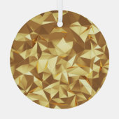 Golddreieck: Abstrakte Hintergrundtextur. Ornament Aus Glas (Rückseite)