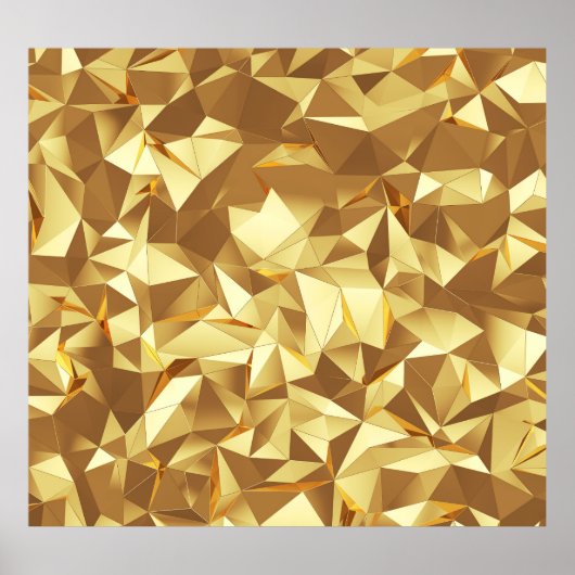Golddreieck: Abstrakte Hintergrundtextur. Poster (Vorne)