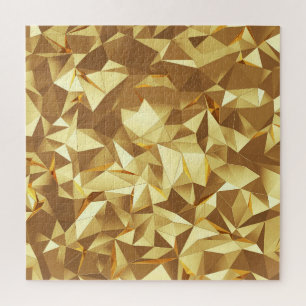 Golddreieck: Abstrakte Hintergrundtextur. Puzzle