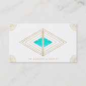 *~* Golddreieck-heiliges Geometrie-Alchimie-Weiß Visitenkarte (Vorderseite)