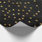 Golddreiecke-Muster Geschenkpapier (Ecke)