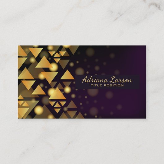 Golddreiecke Visitenkarte (Vorderseite)