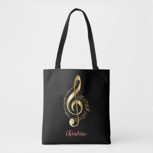 Golddreifacher Clef-Musik-Taschen-Tasche Tasche