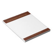 Golddruckbraun Notizblock (angewinkelt)