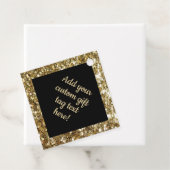 Golddruckeffekt Custom 50. 60 Geburtstagsparty Geschenkanhänger (Beispiel)