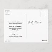 Golddruckklasse 2020 Abschluss-Ankündigung Postkarte (Rückseite)
