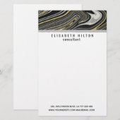 Golddruckpapier Briefpapier (Vorne/Hinten)