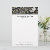 Golddruckpapier Briefpapier (Stehend Vorderseite)