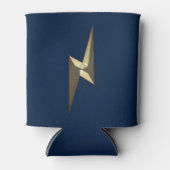 Golddünner Blitzblau Dosenkühler (Vorderseite)