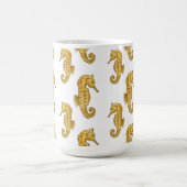 GOLDE SEEPFERDCHEN-TASSE KAFFEETASSE (Mittel)