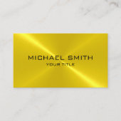 GoldEdelstahl-Metall Visitenkarte (Vorderseite)