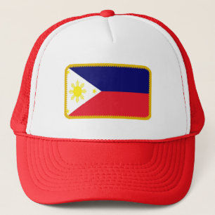 Goldeffekt der philippinischen Flagge Truckerkappe