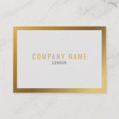 Goldeffekt, dicke Goldgrenze, feiner Text Visitenkarte (Vorderseite)