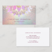Goldeffektdesign für lila und Imitate Visitenkarte (Vorne/Hinten)