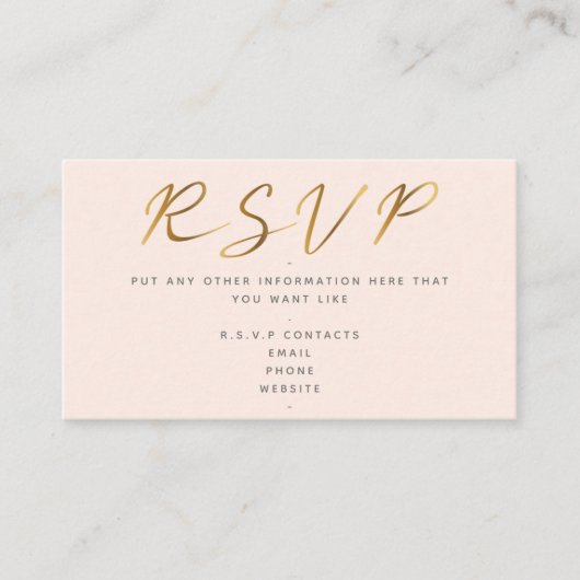 Goldeffektskript, UAWG pink Begleitkarte (Vorderseite)