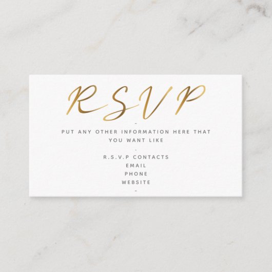 Goldeffektskript, UAWG weiß Begleitkarte (Vorderseite)